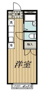 フラッツ風戸【2階】の間取り