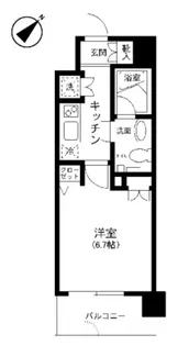 プライムアーバン田町【2階】の間取り
