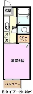 埼玉県さいたま市中央区下落合3【アパート】の間取り