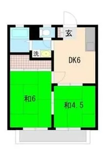 パナトピア並木A棟【1階】の間取り