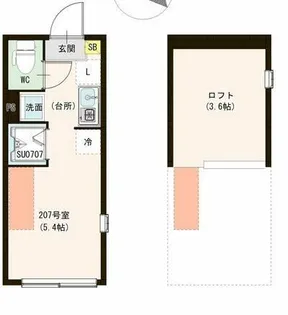 ル・ブラン小岩【2階】の間取り
