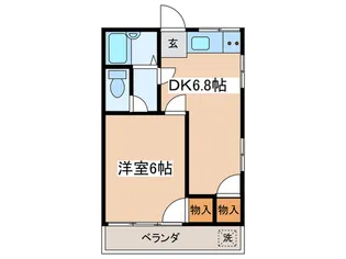 第一渡辺荘【2階】の間取り