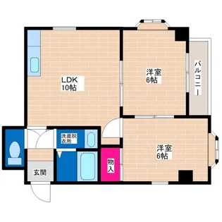 エンパイヤシティ【6階】の間取り