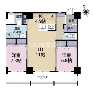 CASA ZERO【3階】の間取り