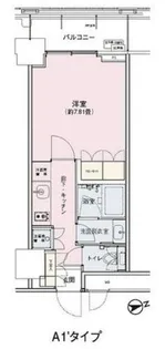 アンビエンテ駒込【6階】の間取り