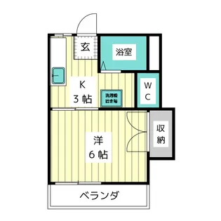 ハイステートカトウ【1階】の間取り