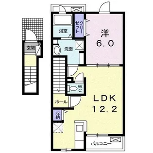 ロイヤルパーク東上野【2階】の間取り