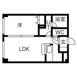 アムール東札幌【1階】の間取り