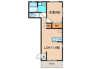 S&E I【1階】の間取り