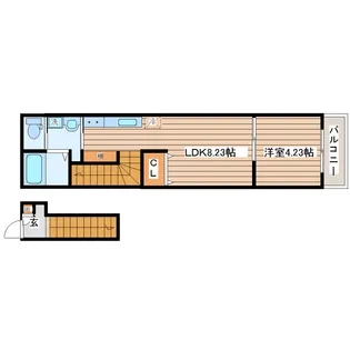 Le ciel(ル・シエル)【2階】の間取り