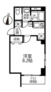 ヴィラボナール【1階】の間取り