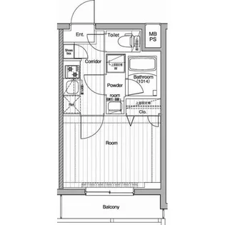 プレミアムキューブ川崎【2階】の間取り