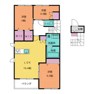 アークトゥルス【2階】の間取り