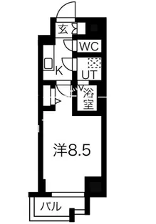 ファステート名古屋駅前アルティス【5階】の間取り