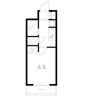 クレイシア旗の台【3階】の間取り