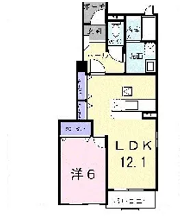 広島県広島市安芸区瀬野5【アパート】の間取り
