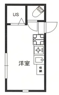東京都新宿区中落合3【アパート】の間取り