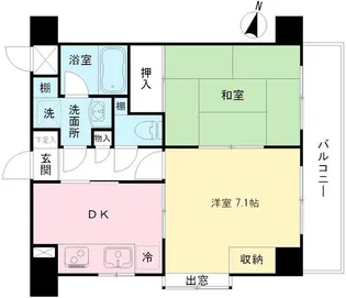 めじろ台駅前パレス【2階】の間取り