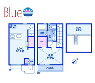 鎌倉市材木座5丁目計画【2階】の間取り