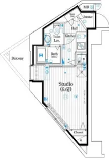 東京都北区王子3【マンション】の間取り
