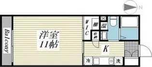 みゆきハウス中島丁【4階】の間取り