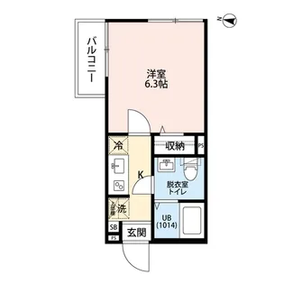 エクセラン西尾久East【4階】の間取り