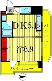 ルイシャトレ錦糸町【3階】の間取り
