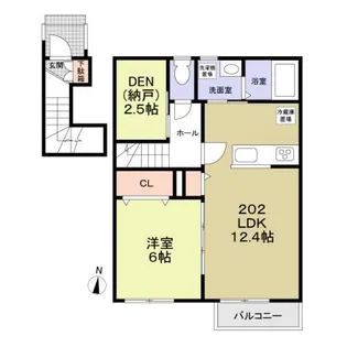 フォレストコートA棟・B棟【2階】の間取り