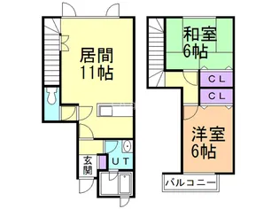 カナディア23【1階】の間取り
