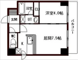 ノースファイン手稲【3階】の間取り