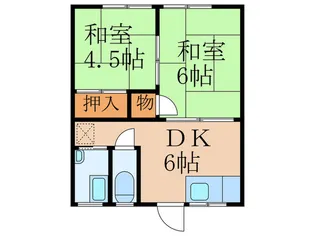 コーポ渡辺【2階】の間取り