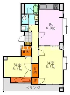 アーバンエクセル蘇我【4階】の間取り