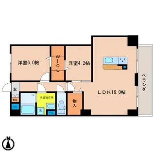 PLACIDES【2階】の間取り