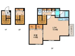 Helios Senkawaの間取り