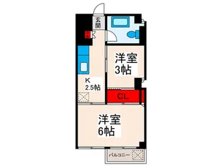 第1三京ビル【4階】の間取り