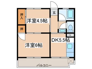 和光マンション【1階】の間取り