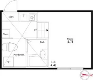 グランコンフォール武蔵小杉【2階】の間取り
