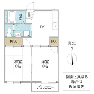 グランドゥールアーバン B【1階】の間取り