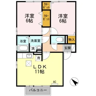 住営ハウス【1階】の間取り