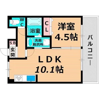 コーエイハイツ【6階】の間取り