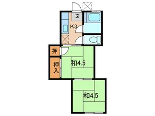 あすかパレス瀬谷B【1階】の間取り