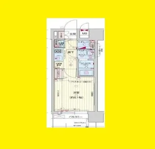 プレサンス梅田北ザ・ライブ【2階】の間取り