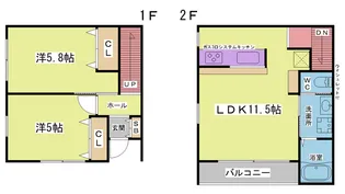 エターナルシー泉台【1階】の間取り