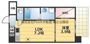 Laule a姫島【7階】の間取り