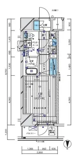メインステージ門前仲町II【10階】の間取り