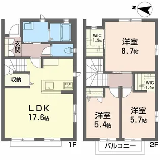 ヴィラ雅の間取り