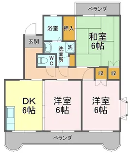 グランドゥール芹が谷【4階】の間取り