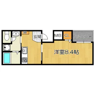 ガゼルノア加島II【1階】の間取り