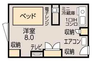 aramachi STUDENT COURT【3階】の間取り