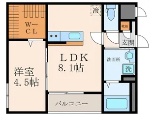 Gracias court出屋敷【2階】の間取り